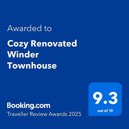 Cozy Renovated Winder Townhouse Traveller Awards 2025 Winner Εξωτερικό φωτογραφία